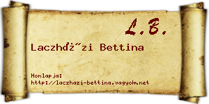 Laczházi Bettina névjegykártya